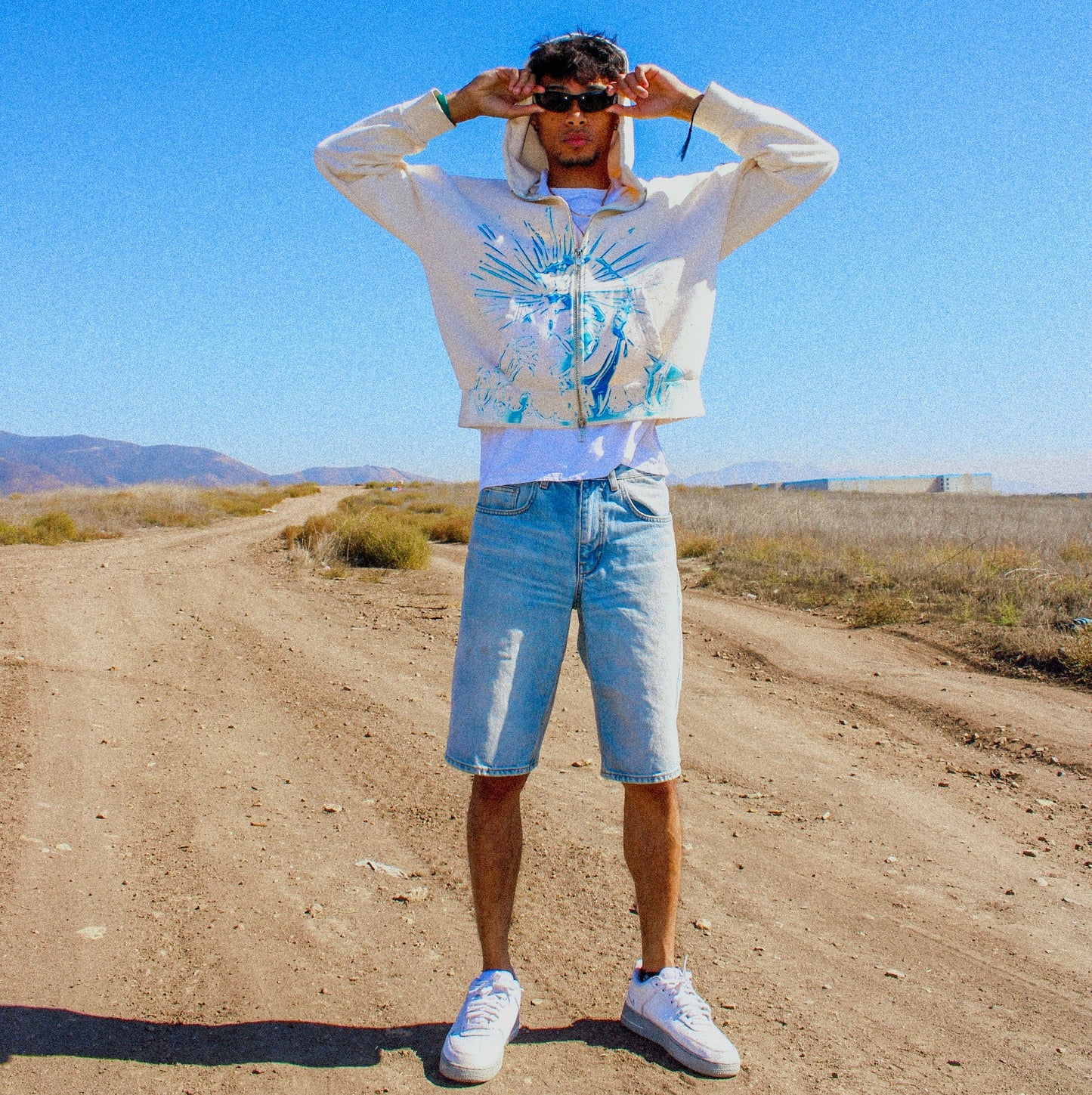 WARHOL CHROME ZIP-UP