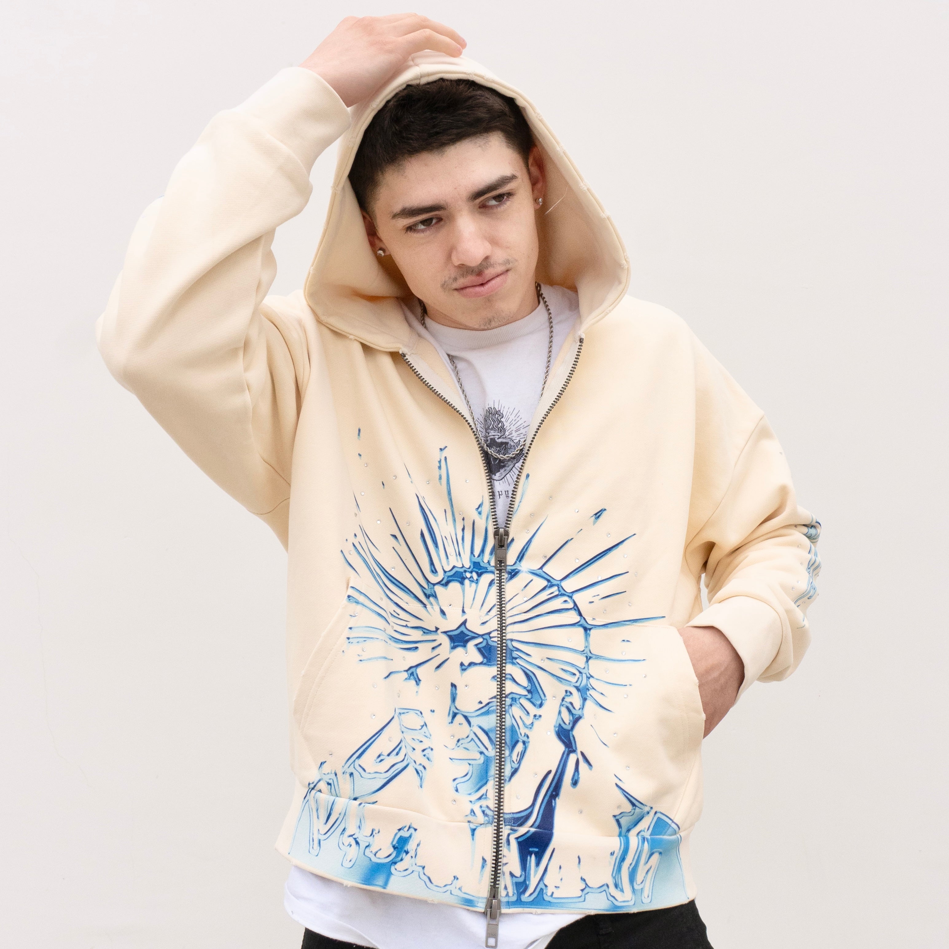 WARHOL CHROME ZIP-UP – HIDDEN AGENDA