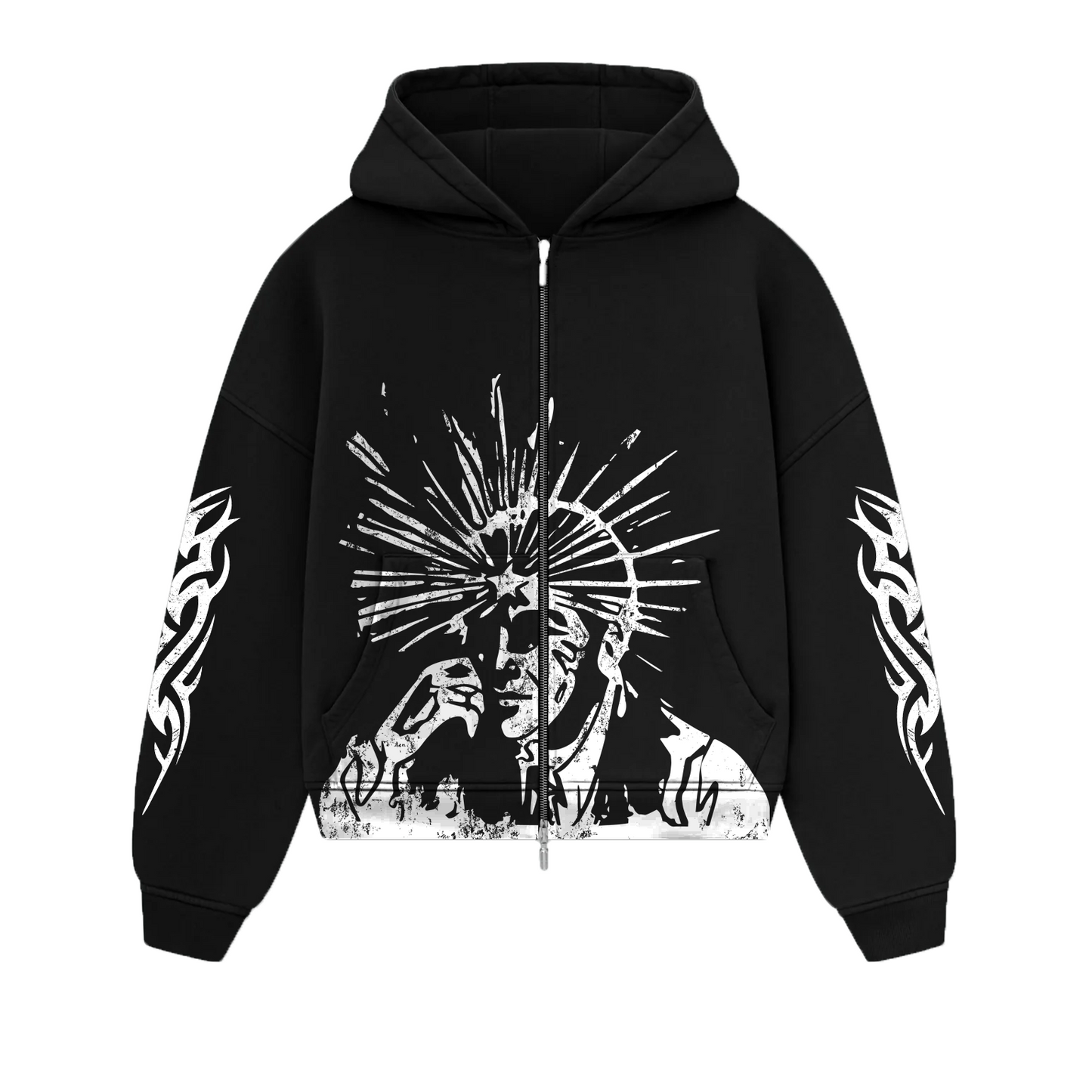 WARHOL BLACK ZIP-UP